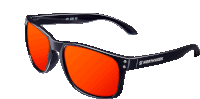 a pair of northweek sunglasses with red lenses and black frames