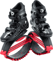 a pair of black and red jumping shoes that say aeropower on the side