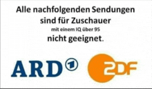 a sign that says alle nachfolgenden sendungen sind für zuschauer