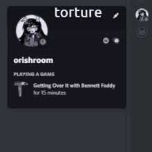 a screenshot of torture playing a game with bennett foddy