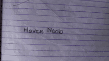 a piece of paper with the word haven n600b on it