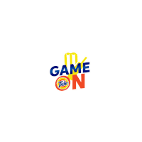 a tide logo that says " game on " on it