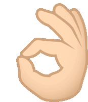 a hand making an okay sign with its fingers