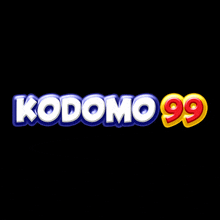 a colorful logo for kodomo 99 with a black background