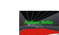 a picture of a room with the words parkour nether written on it