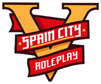 a logo for spain city roleplay with a yellow v