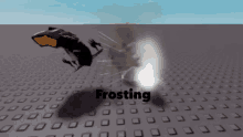 a computer generated image with the word frosting on it