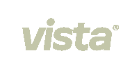 a vista logo with a r on it