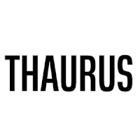 a white background with the word thaurus written in black