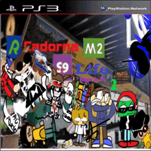 a poster for a ps3 game called zadorna m2