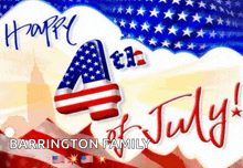 a 4th of july greeting card from the barrington family