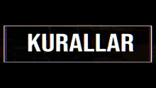 the word kuraallar is displayed in colorful letters