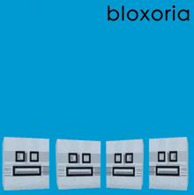 a blue background with the word bloxoria written on it