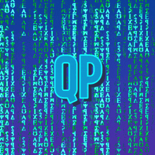 a blue and green background with the word op in the center