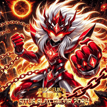 a poster for situs slot gacor shows a red superhero