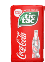 a pack of tic tac made with coca-cola