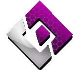 a white and purple check mark with a purple background