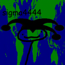 a drawing of a joker with the name sigma4444 on the bottom