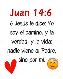 juan 14:6 6 jesus le dice : yo soy el camino , y la verdad , y la vida