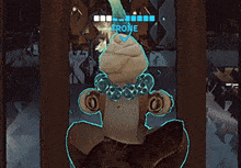 a video game character with the name prone on the top