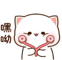 a white cat with a pink flower on its face