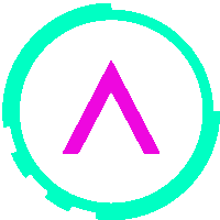 a purple letter a is in a green circle on a white background