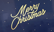 a blue background with the words merry christmas