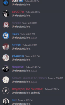 a screenshot of a discord conversation between dan2017gs penguin pigaro and slimjim541