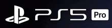 the ps5 pro logo is shown on a dark background