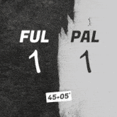 a black and white poster that says ful pal 1 on it