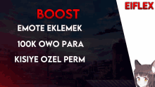 a poster that says boost on the top