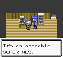 a screenshot of a video game that says " it 's an adorable super nes "