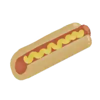 a hot dog with ketchup and mustard on a white background