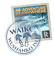 a postage stamp that says adventure anywhere