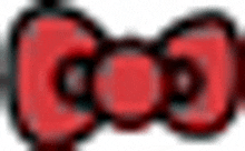 a pixel art of a red bow tie with the word cool on it .