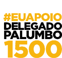 a yellow and black logo that says # euapoio delegato palumbo 1500