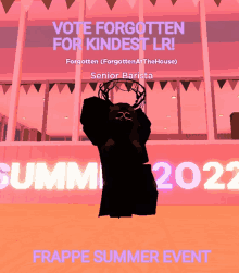 an advertisement for a frappe summer event in 2022