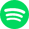 the spotify logo is a green circle with three white lines in it .