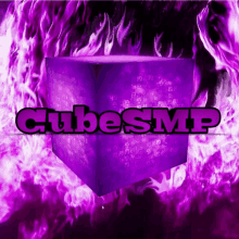 a purple cube with the words " cubesmp " on it