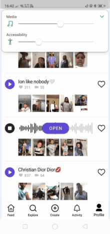 a screenshot of a phone screen shows a playlist of music including ion like nobody and christian dior dior