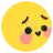 a yellow smiley face with a pink blush on its cheeks