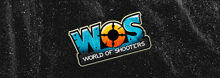 a world of shooters logo is surrounded by other logos