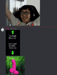 a screenshot of a discord conversation between bricky and another person