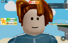 a cartoon character has a kill all button on his hair