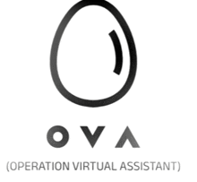 a logo for ova operation virtual assistant