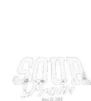 a black and white logo for sour dream on june 29th 2021