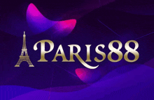 a logo for paris88 with the eiffel tower on it