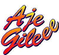 a logo for a person named arie gilbee