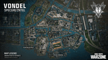 a map for call of duty warzone shows the location of vondel specgru intel