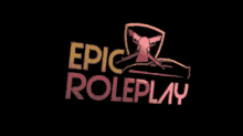 a logo for epic roleplay shows a woman with a gun